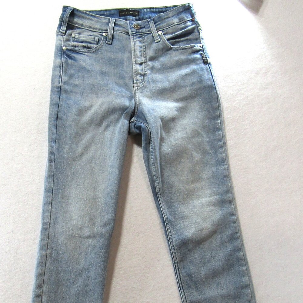 Silver Jeans Womens M/L29 Blue Infinite High Rise Skinny Leg  Stretch 1000151
